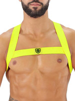 Fetish Elastic Harness - Neon Yellow
