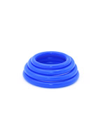 4 Rubber Cockring Set - Blue