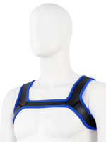 Puppy Play Neoprene Harness - Blue/Black