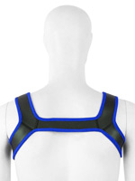 Puppy Play Neoprene Harness - Blue/Black