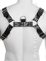 Genuine Leather BDSM Top Harness Black