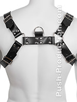 Echtledergeschirr BDSM Top Harness - Schwarz