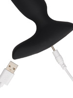 Beaded Vibrating Anal Plug with Remote Control