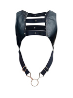 DNGEON Croptop Cockring Harness - Schwarz