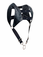 DNGEON Croptop Cockring Harness - Schwarz