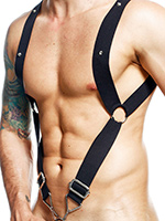 DNGEON Straight Back Harness - Black