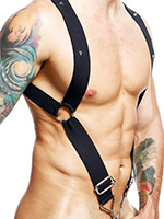 DNGEON Straight Back Harness - Black