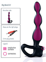 Mystim Big Bend-it! - Prostate Stimulator with E-Stim