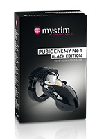 Mystim Pubic Enemy No 1 - Penis Cage - Black Edition