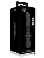 Handheld Silicone Vibrating and Thrusting Dildo