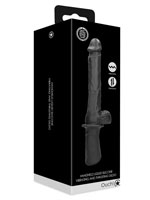 Handheld Liquid Silicone Vibrating and Thrusting Dildo