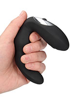 OUCH! Bent Vibrating Prostate Massager - Black