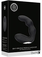 OUCH! Bent Vibrating Prostate Massager - Schwarz