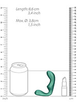 OUCH! Pointed Vibrating Prostate Massager - Green