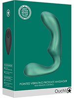 OUCH! Pointed Vibrating Prostate Massager - Green