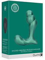 OUCH! Stacked Vibrating Prostate Massager - Grn