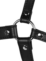 OUCH! Xtreme Blindfold Head Harness Solid Ball Gag