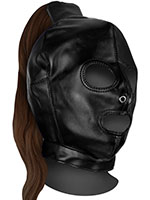 OUCH! Xtreme Mask with Brown Ponytail