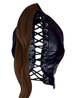 OUCH! Xtreme Mask with Brown Ponytail