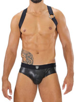 Party Boy Elastic Harness - Black