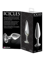 Icicles No. 26 - Hand Blown Glass Massager Anal Plug