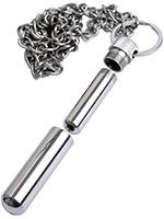 Poppers Amulet - Stainless Steel Inhaler mit Kette