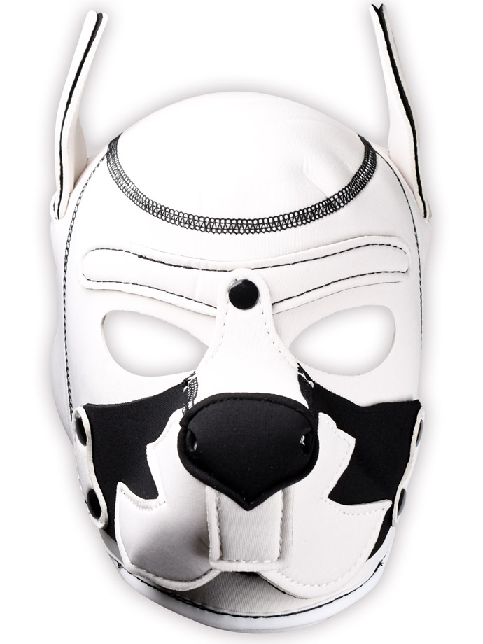 Puppy Play Dog Mask - Fox Terrier White