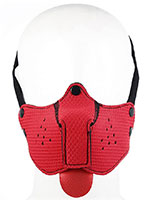 Puppy Play Neoprene Muzzle - Rot