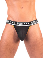 - Push - Premium Mesh Jock - Schwarz/Gelb