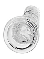 RealRock - Dildo 9 inch without Balls - Crystal Clear