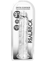 RealRock - Dildo 9 inch ohne Hoden - Crystal Clear