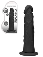 RealRock - Dildo 10 inch without Testicles - Black