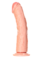 RealRock - Dildo 10 inch without Balls - Curved Ultra Skin