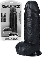 RealRock - Dildo 10 inch mit Hoden - Extra Thick