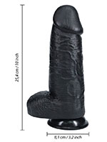 RealRock - Dildo 10 inch mit Hoden - Extra Thick