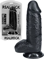 RealRock - Dildo 8 inch mit Hoden - Extra Thick