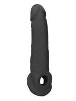 RealRock - Penis Sleeve 9 inch - Schwarz