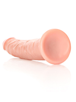 RealRock - Dildo 7 inch without Balls - Slim Ultra Skin