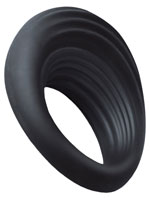 10 Speed Spire Vibrating Cockring Black