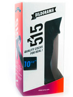 Dildorama 515 line XL Dildo 10.5 inch Suction - Black