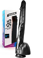 Dildorama 515 line XXL Dildo 12.5 inch Suction - Black