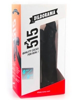 Double Dildo Dildorama 515 line 8+9 inch - Black