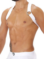 Party Boy Elastic Harness - White