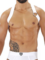 Party Boy Elastic Harness - White