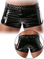 Vinyl Mini-shorts - Black